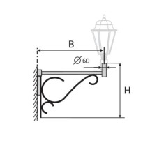 К36-0,6-0,8-12-5 кронштейн однорожковый