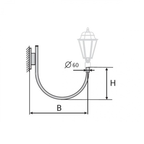 К30-0,7-0,9-12-5 кронштейн однорожковый