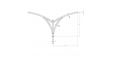 Консольный кронштейн двухрожковый К79-1,0-1,0-1-1